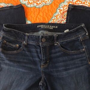 NWOT American Eagle Size 16 Short Kick Boot Jeans